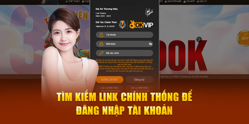 Tìm kiếm link chính thống để đăng nhập tài khoản 